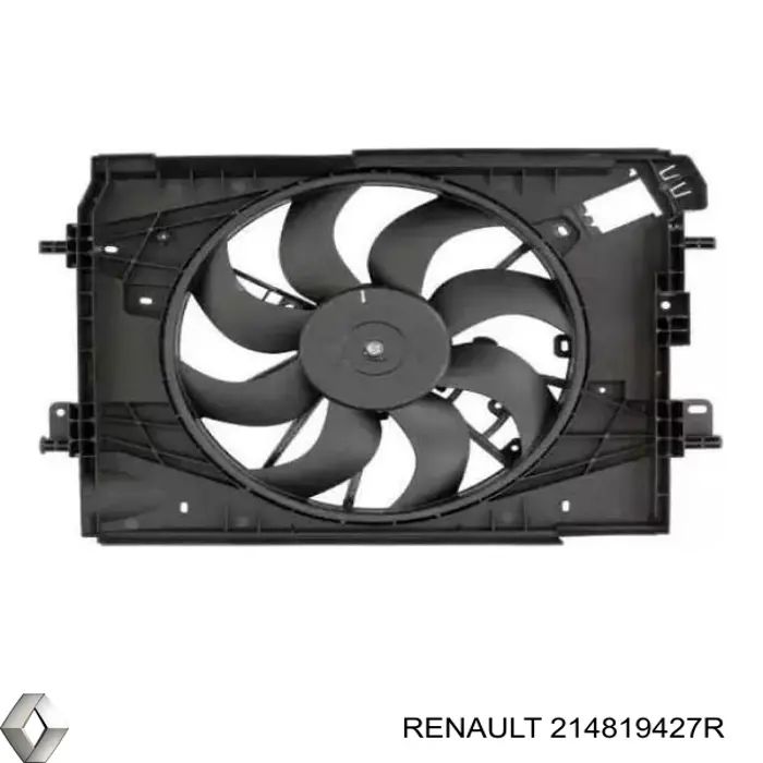 Диффузор радиатора охлаждения, в сборе с мотором и крыльчаткой Renault (RVI) 214819427R