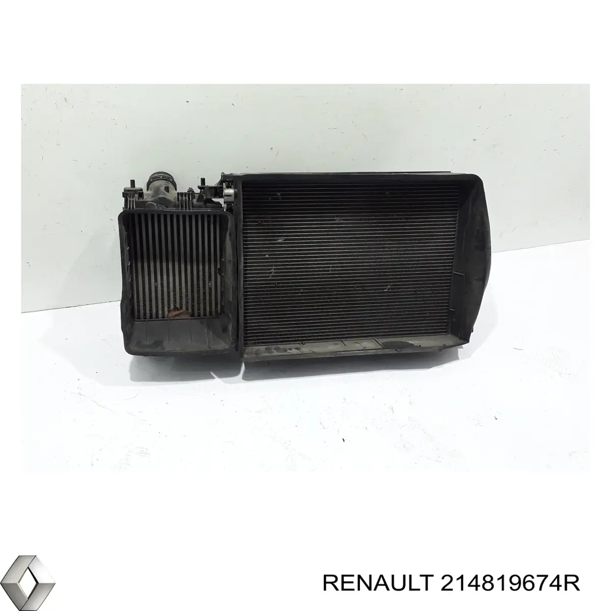 214819674R Renault (RVI) difusor do radiador de esfriamento, montado com motor e roda de aletas