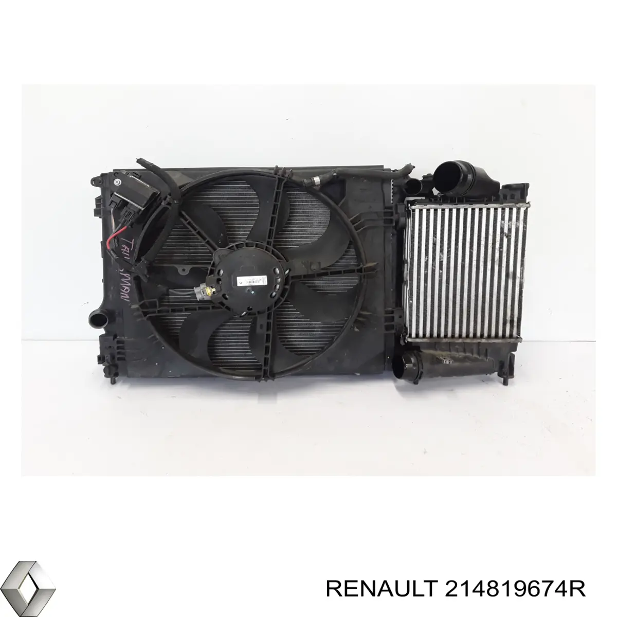 Купить 214819674R Renault (RVI) Диффузор вентилятора в сборе с мотором и крыльчаткой