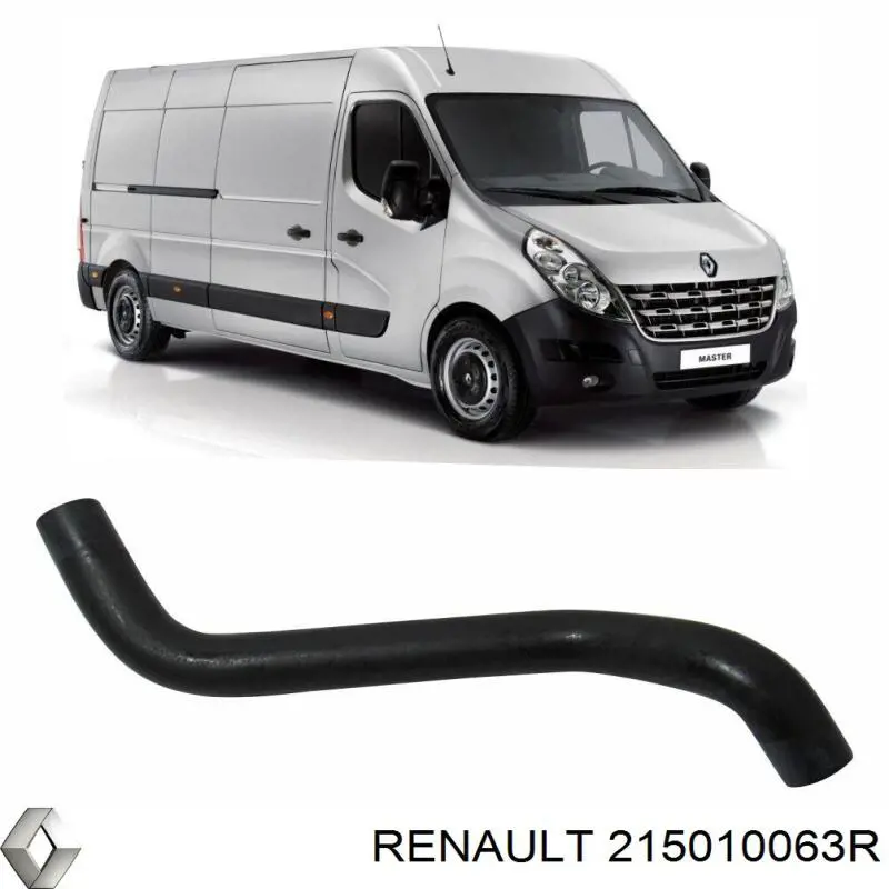 215010063R Renault (RVI) mangueira (cano derivado do radiador de esfriamento superior)