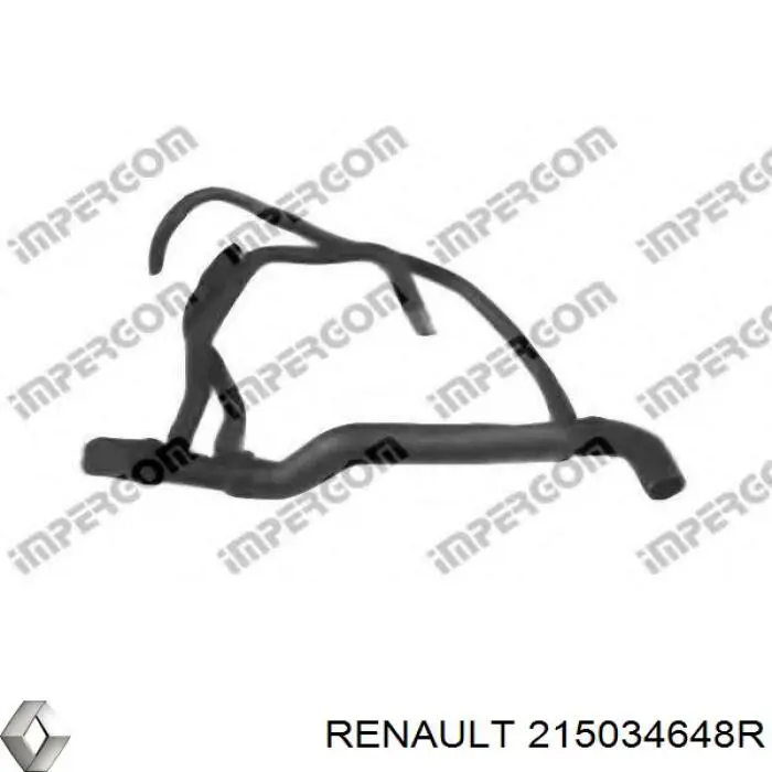 215034648R Renault (RVI) mangueira (cano derivado inferior do radiador de esfriamento)