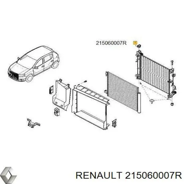 Подушка крепления радиатора верхняя 5110517 Autotechteile