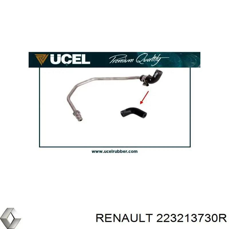 223213730R Renault (RVI) tubo de sensor de pressão dos gases de escape