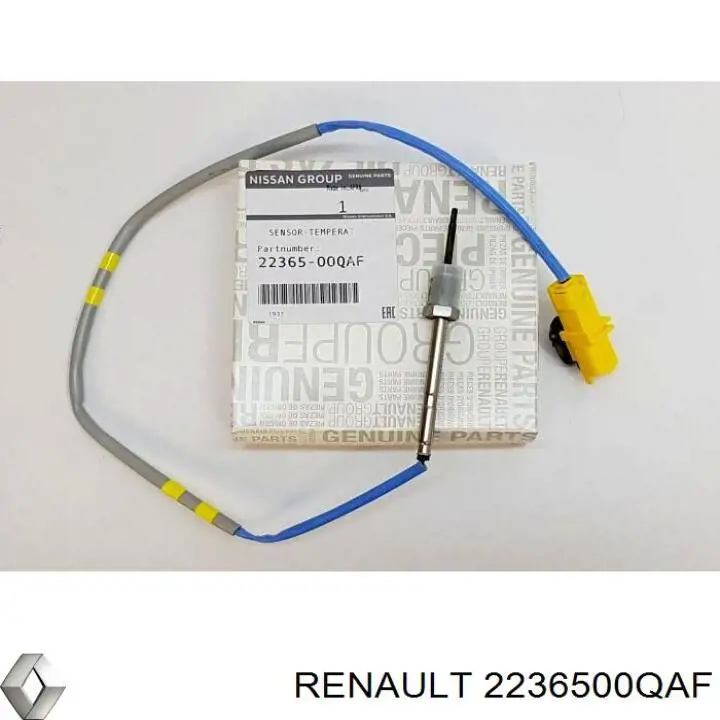 2236500QAF Renault (RVI) sensor de temperatura dos gases de escape (ge, antes de turbina)