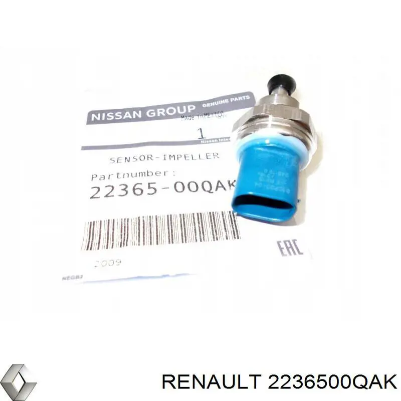 Купить 2236500QAK Renault (RVI) Датчик давления выхлопных газов
