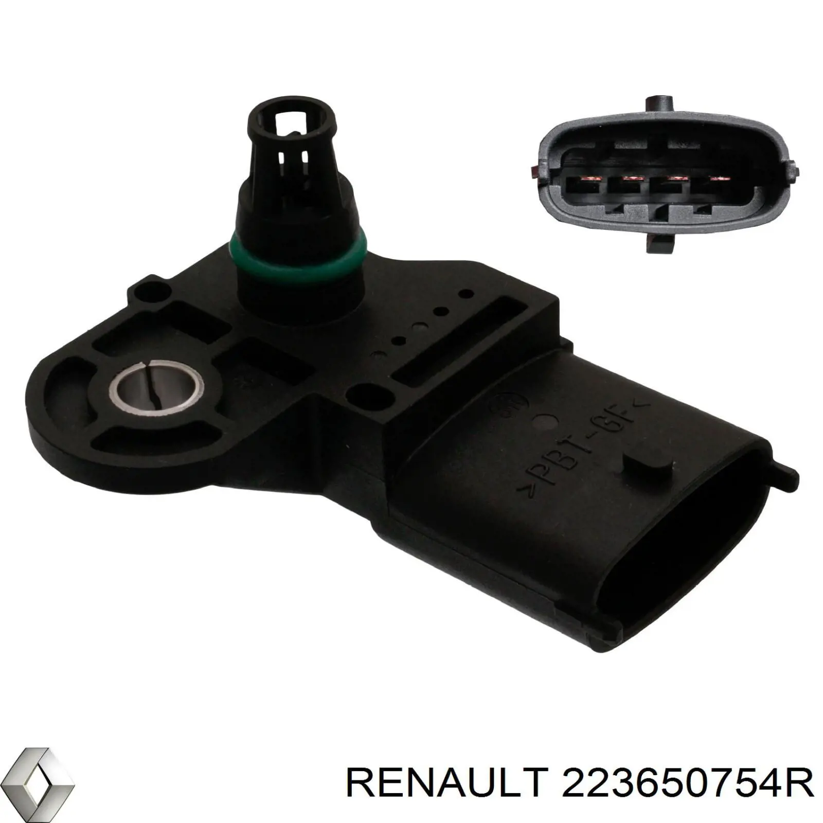 Sensor De Presion Del Colector De Admision 223650754R Renault (RVI)