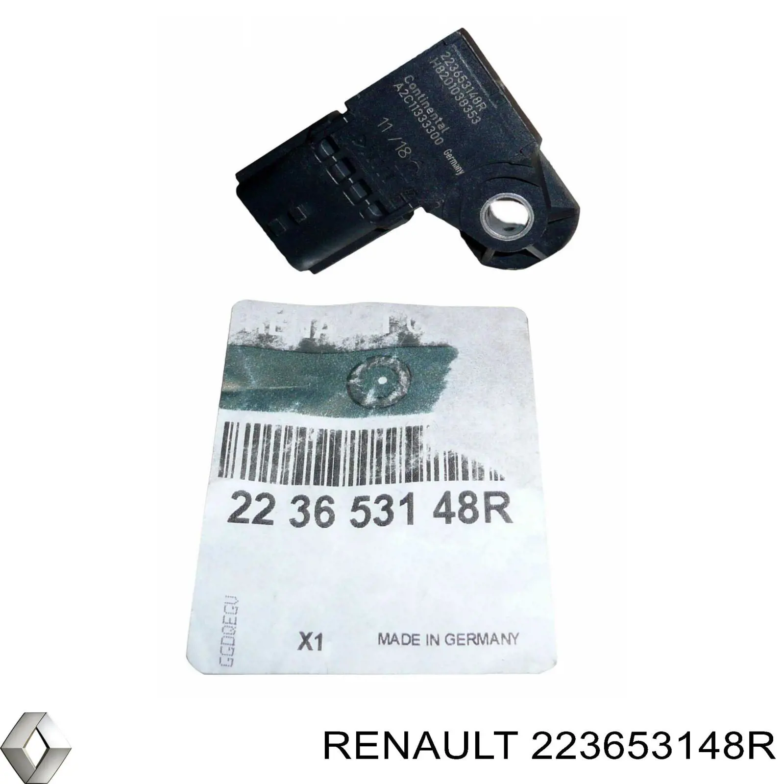223653148R Renault (RVI) датчик давления во впускном коллекторе, map