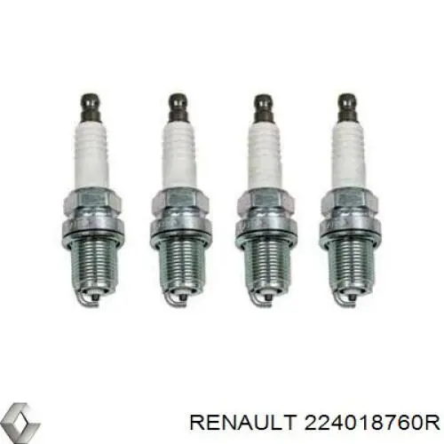 Свечи зажигания 224018760R Renault (RVI)