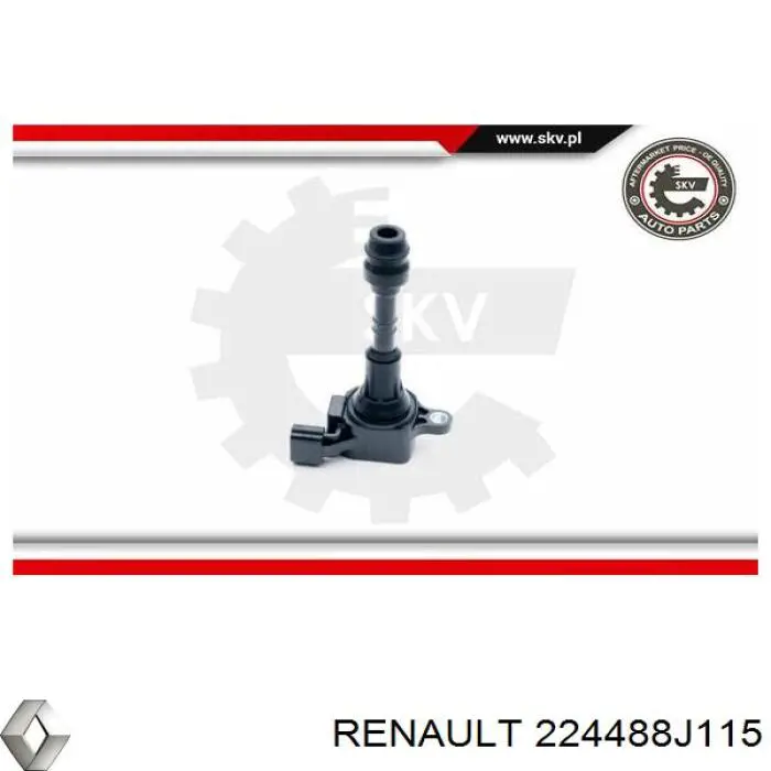 Купить 224488J115 Renault (RVI) Катушка зажигания