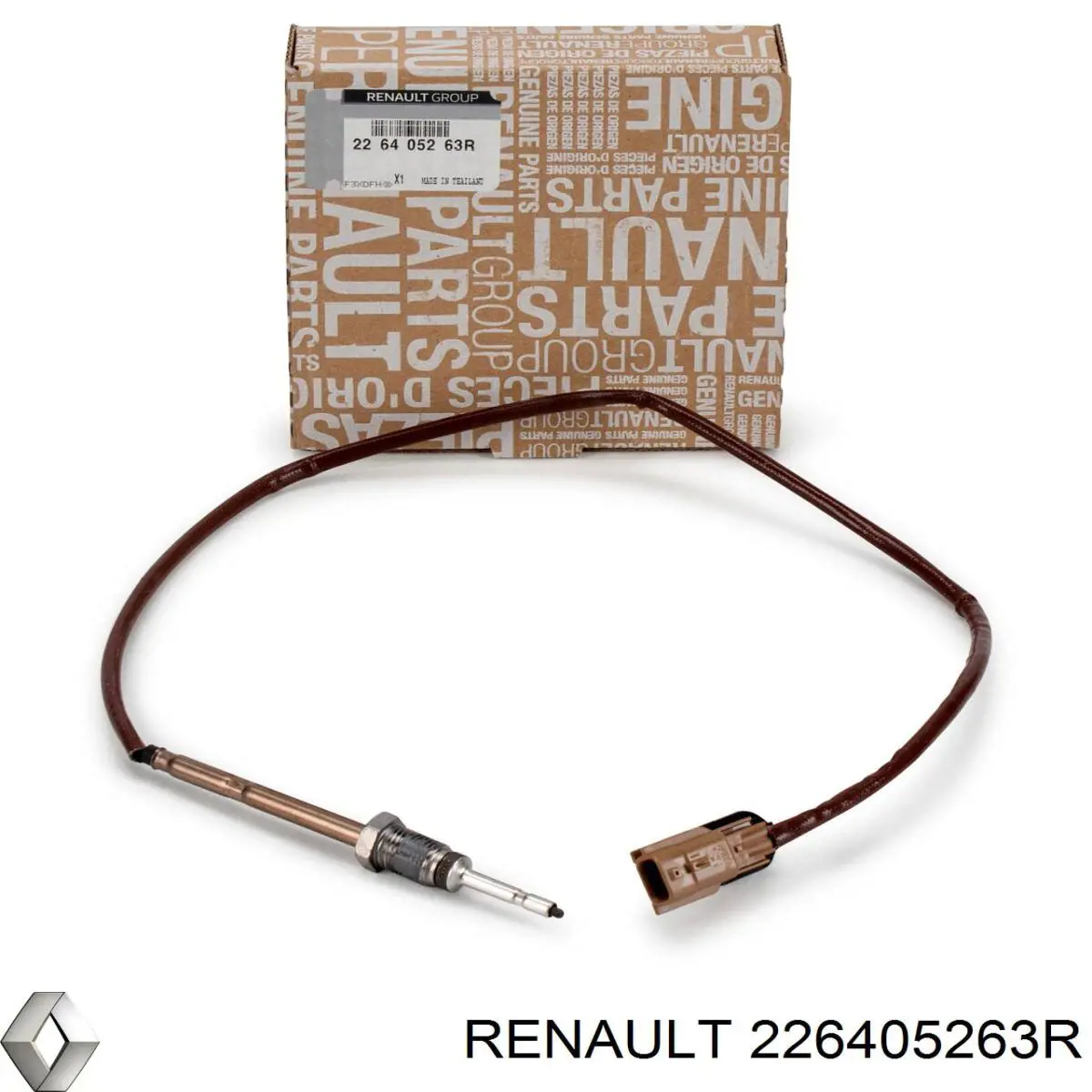 226405263R Renault (RVI) sensor de temperatura dos gases de escape (ge, até o catalisador)
