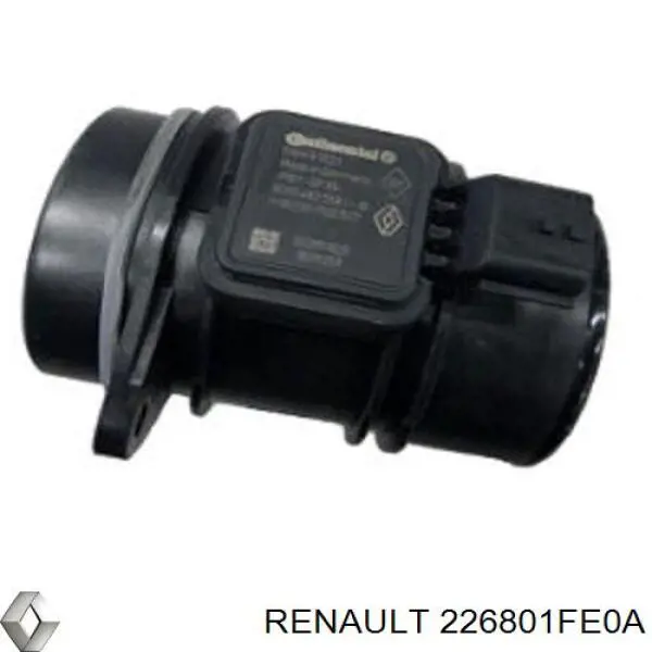 226801FE0A Renault (RVI) sensor de fluxo (consumo de ar, medidor de consumo M.A.F. - (Mass Airflow))