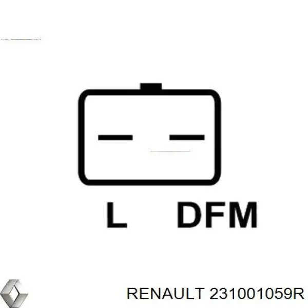 Купить 231001059R Renault (RVI) Генератор