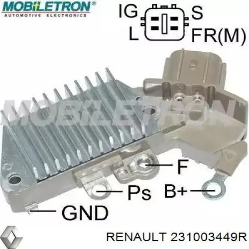 Автомобильный генератор Renault (RVI) 231003449R цена, от 107.69 USD