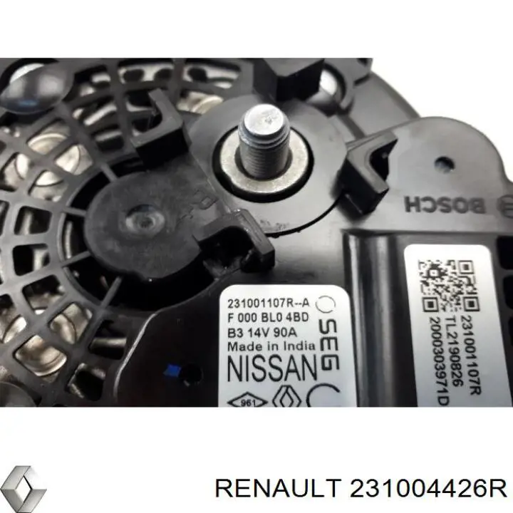 Автомобильный генератор Renault (RVI) 231004426R цена, от 170.75 USD