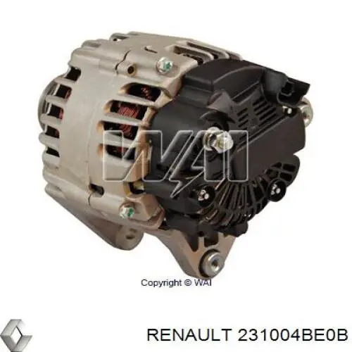 Alternador 231004BE0B Renault (RVI)