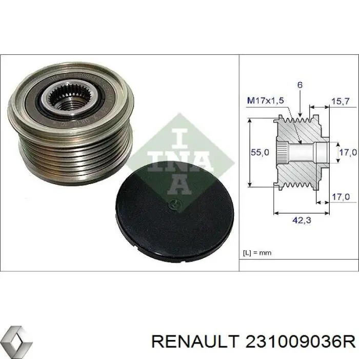 Генератор A003TX1881 MSG