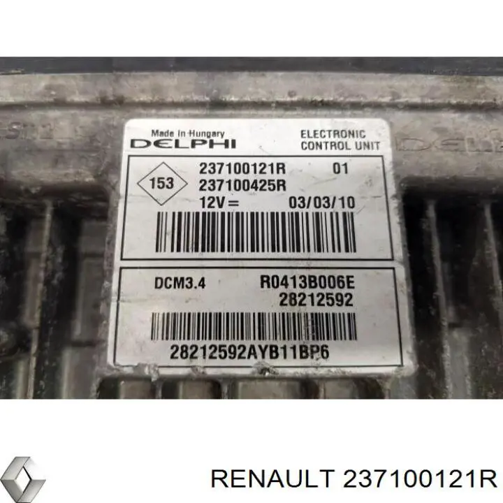 ЭБУ двигателем Renault (RVI) 237100121R цена, от 28.18 USD