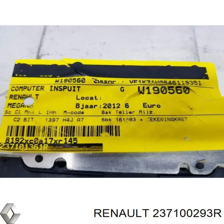 ЭБУ двигателем Renault (RVI) 237100293R цена, от 44.34 USD