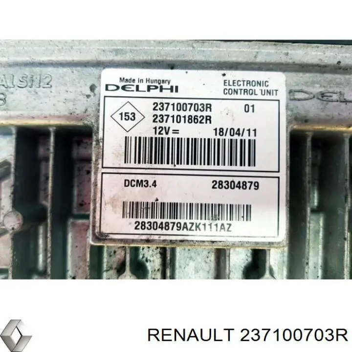 ЭБУ двигателем Renault (RVI) 237100703R цена, от 35.47 USD