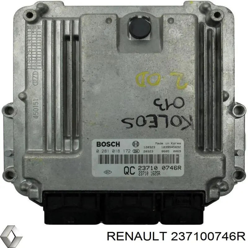 237100746R Renault (RVI) Мозги двигателя