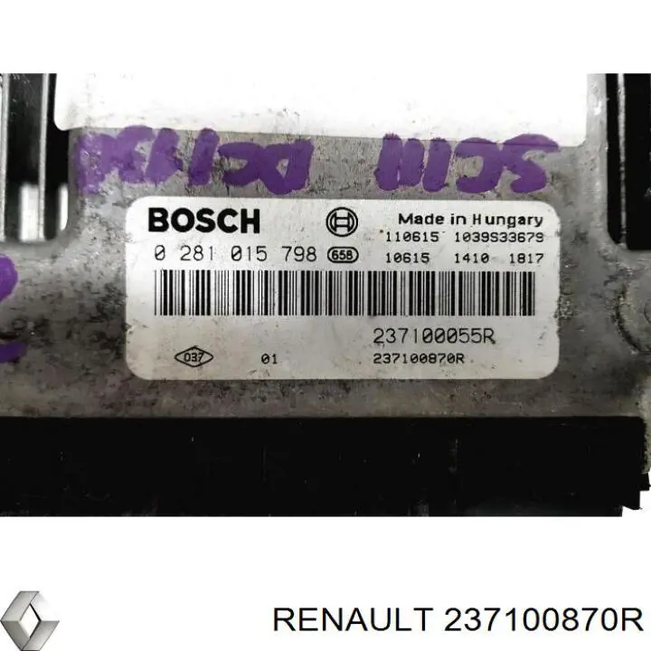 Купить 237100870R Renault (RVI) Электронный блок управления двигателем