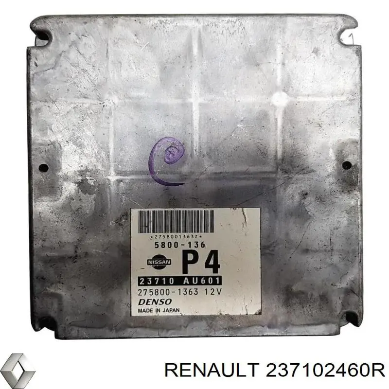 Купить 237102460R Renault (RVI) Электронный блок управления двигателем