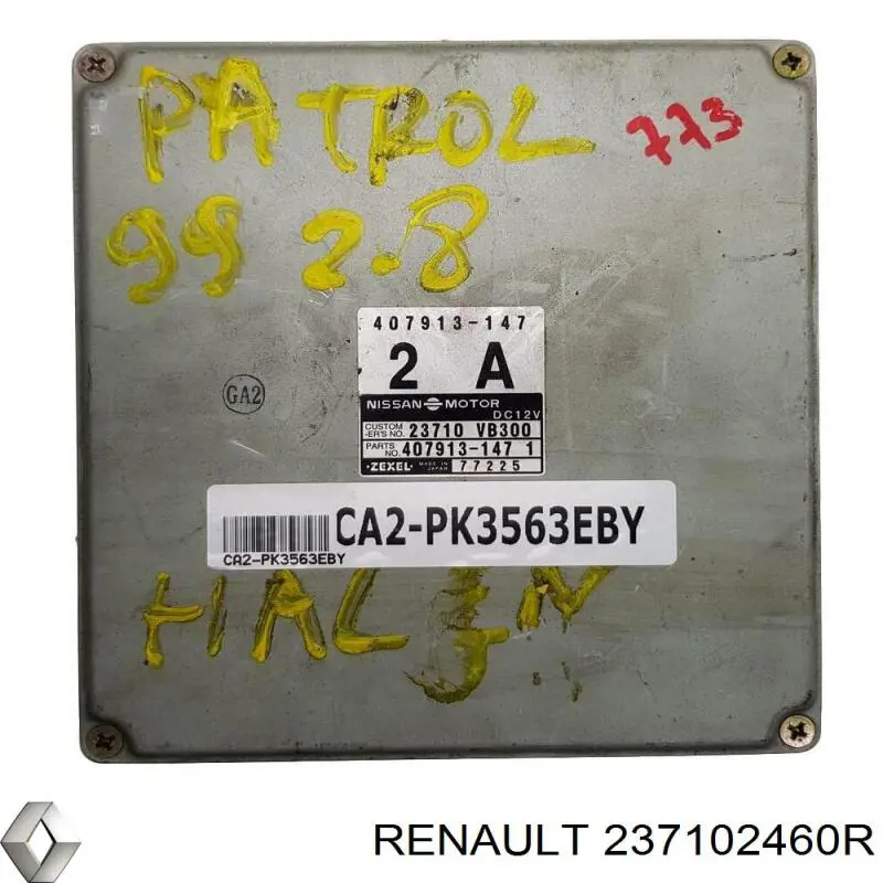 Блок управления двигателем 237102460R Renault (RVI)