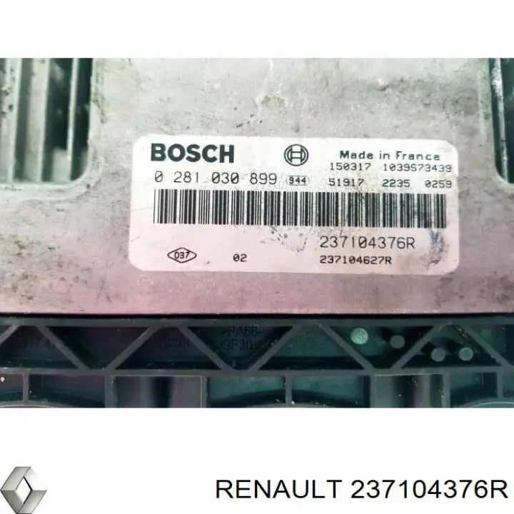 Купить 237104376R Renault (RVI) Электронный блок управления двигателем