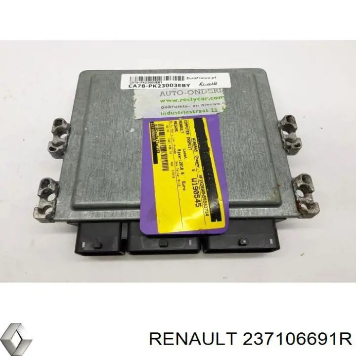 ЭБУ двигателем Renault (RVI) 237106691R цена, от 153.89 USD
