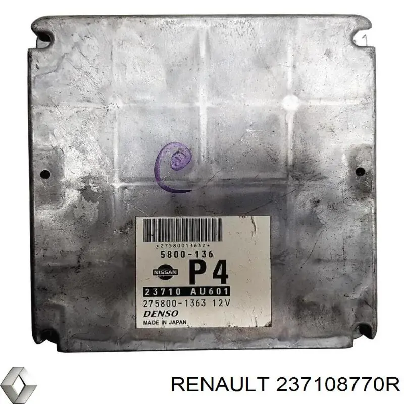 Блок управления двигателем 237108770R Renault (RVI)