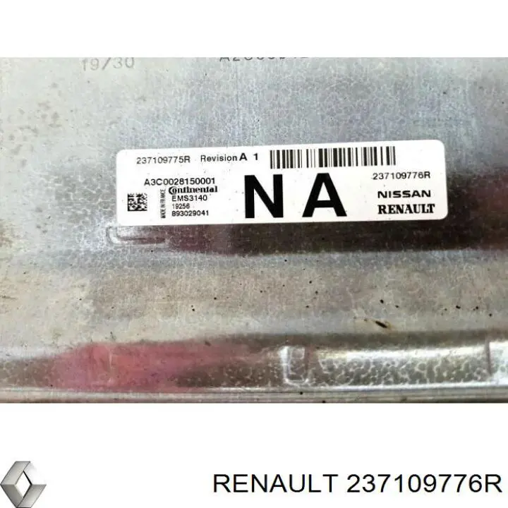 Блок управления двигателем 237109776R Renault (RVI)