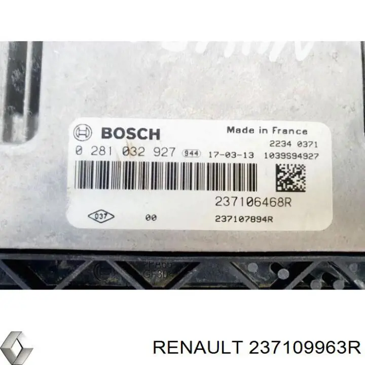 237109963R Renault (RVI) Мозги двигателя