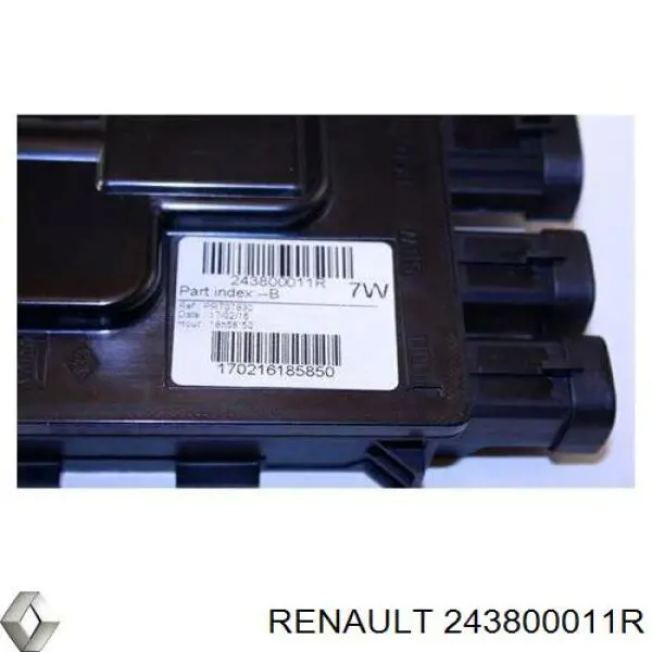 Módulo de gestión de batería (ECU) 243800011R Renault (RVI)