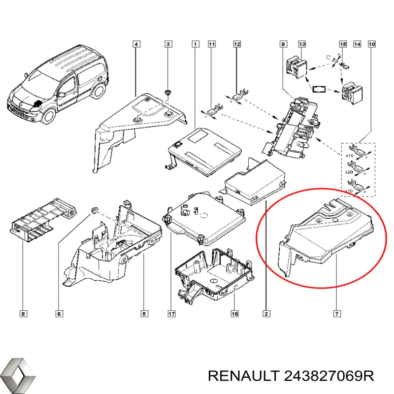  Renault (RVI) 243827069R