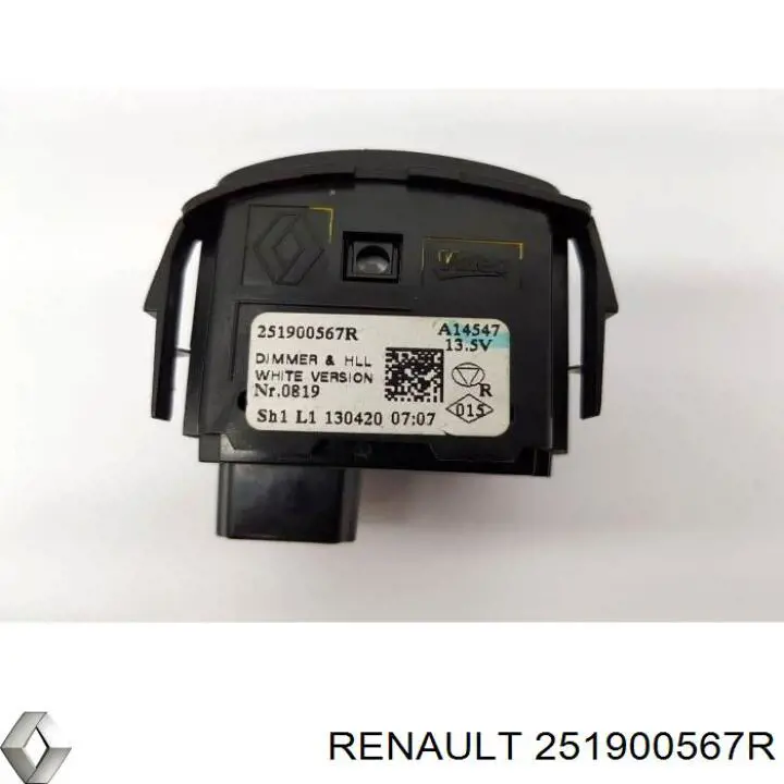 Comutador das luzes no "painel de instrumentos" para Renault Megane (BZ0)