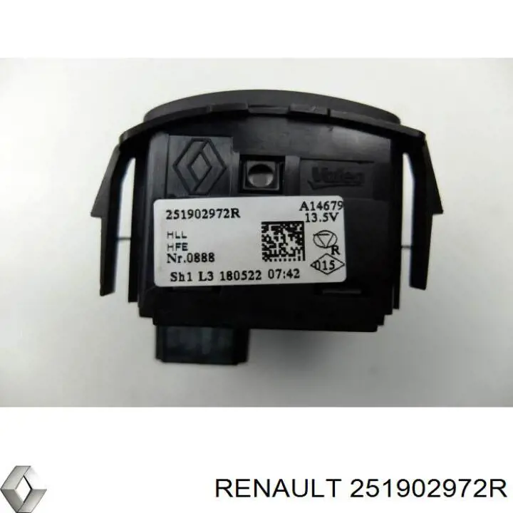 Купить 251902972R Renault (RVI) Кнопка (регулятор) корректора фар