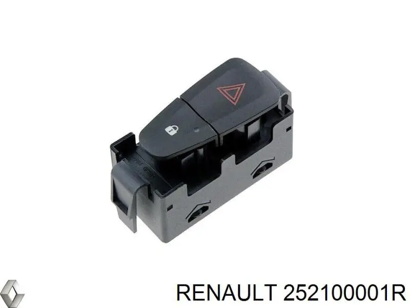 252100001R Renault (RVI) botão de ativação do sinal de emergência