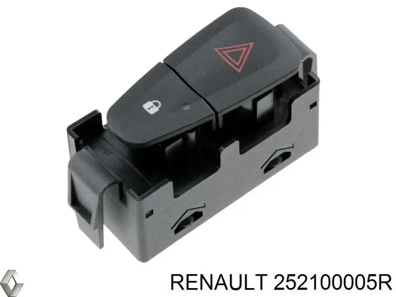 Кнопка аварийного сигнала Renault (RVI) 252100005R цена, от 6.33 USD