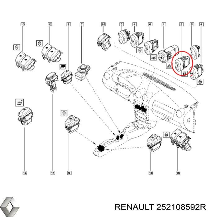  Renault (RVI) 252108592R цена, от 23.69 USD