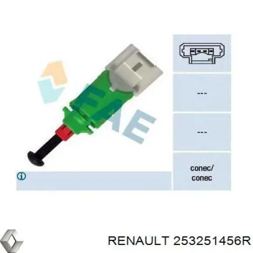 Датчик включения сцепления 253251456R Renault (RVI)