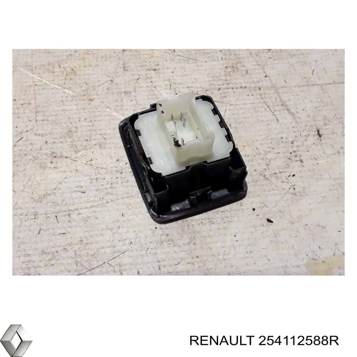 254112588R Renault (RVI) unidade de botões dianteira esquerda de controlo de elevador de vidro