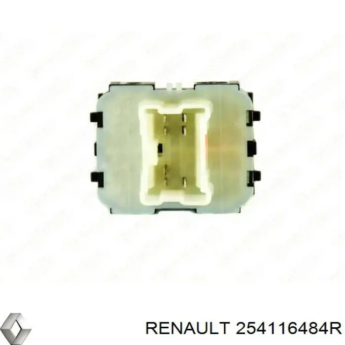 254116484R Renault (RVI) unidade de botões dianteira esquerda de controlo de elevador de vidro