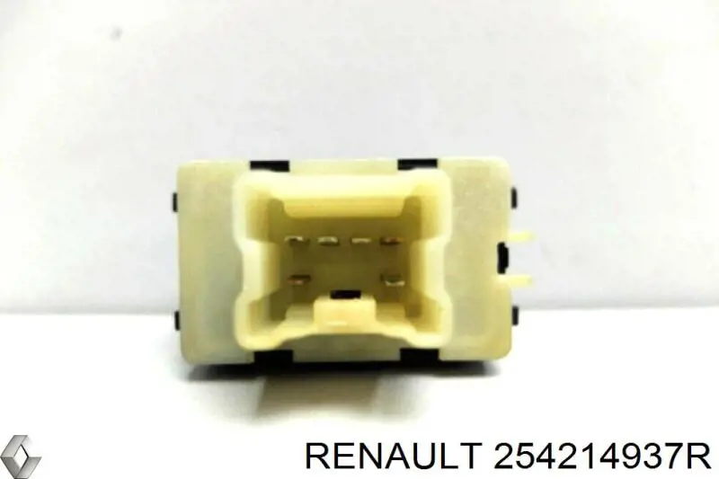 254214937R Renault (RVI) botão de ativação de motor de acionamento de vidro de consola central