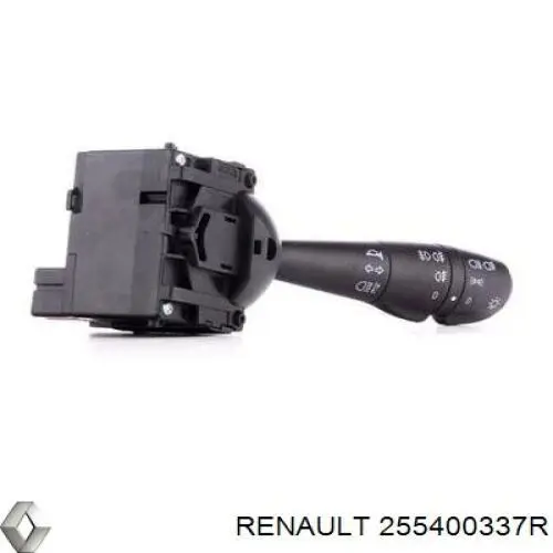 255400337R Renault (RVI) comutador esquerdo instalado na coluna da direção