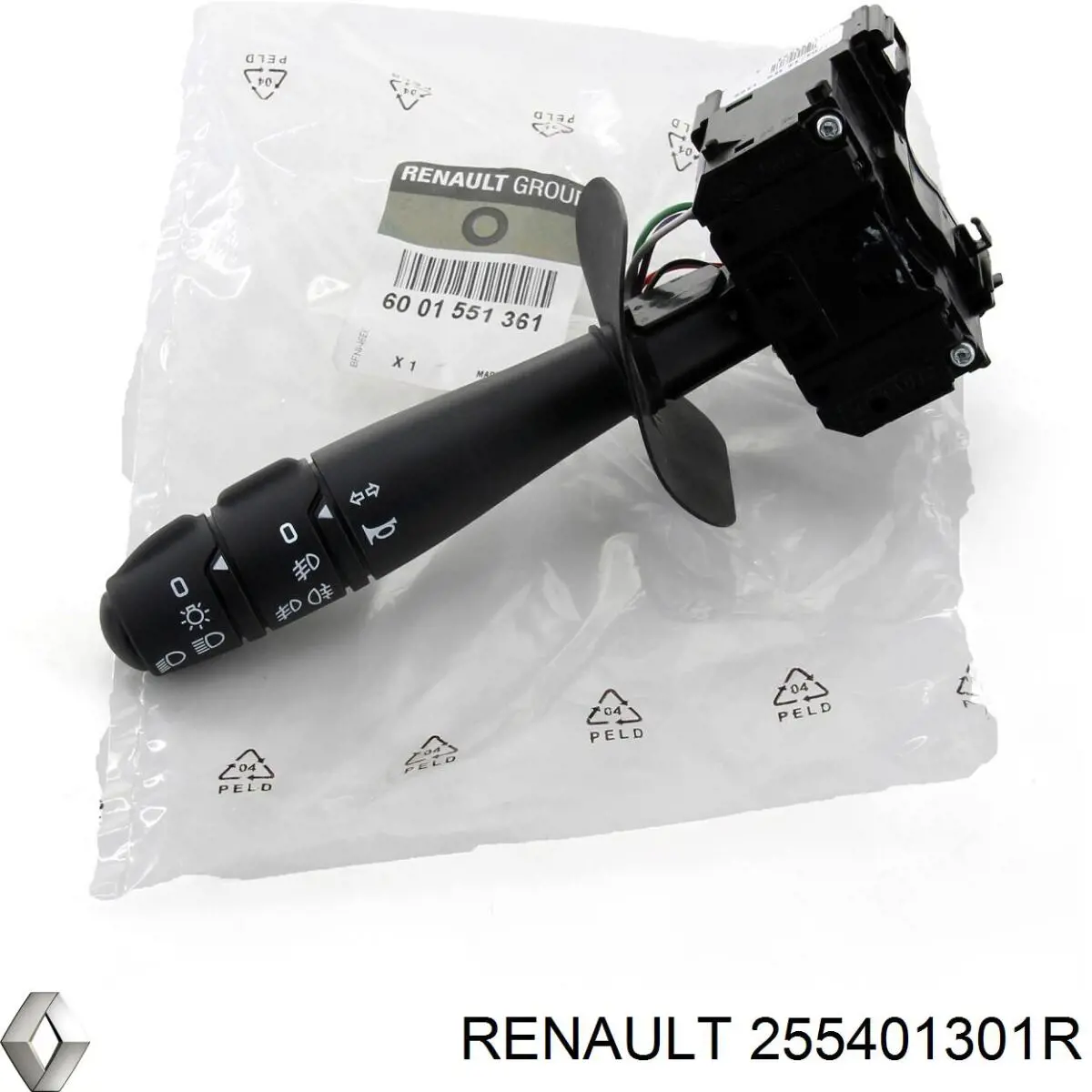 Подрулевой переключатель левый Renault (RVI) 255401301R