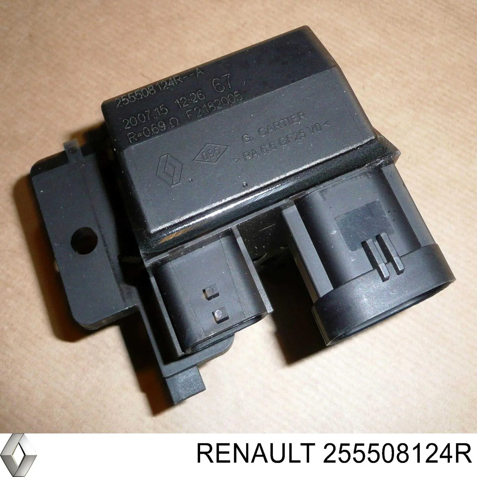 Relé, ventilador de habitáculo 255508124R Renault (RVI)