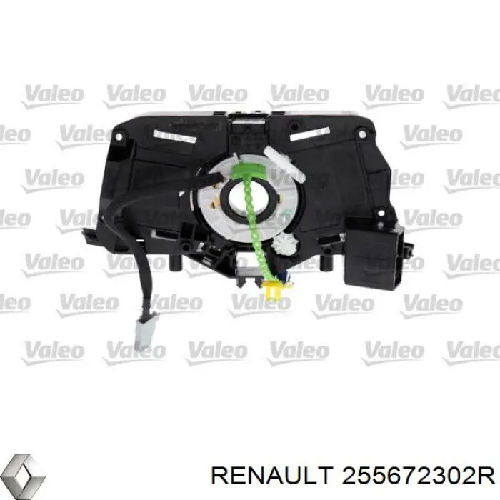 255678388R Renault (RVI) comutador instalado na coluna da direção, parte central