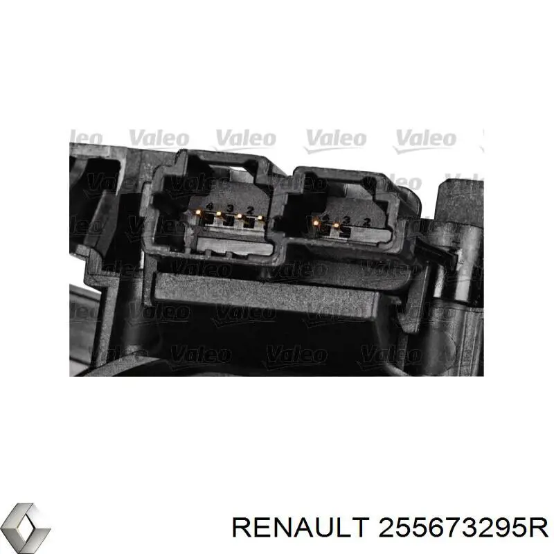 255673295R Renault (RVI) comutador instalado na coluna da direção, parte central
