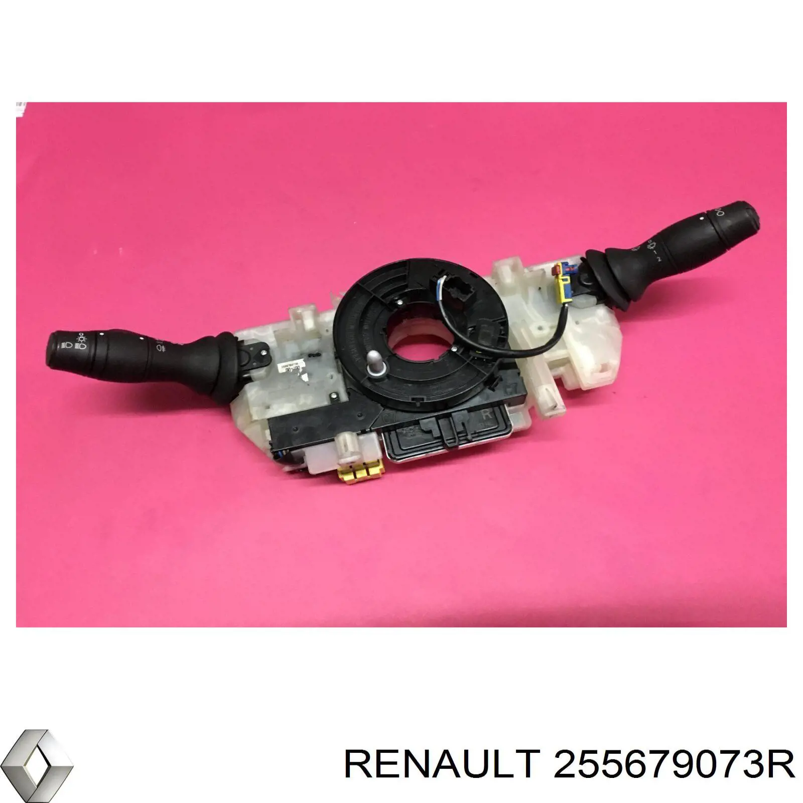 255679073R Renault (RVI) comutador instalado na coluna da direção, montado