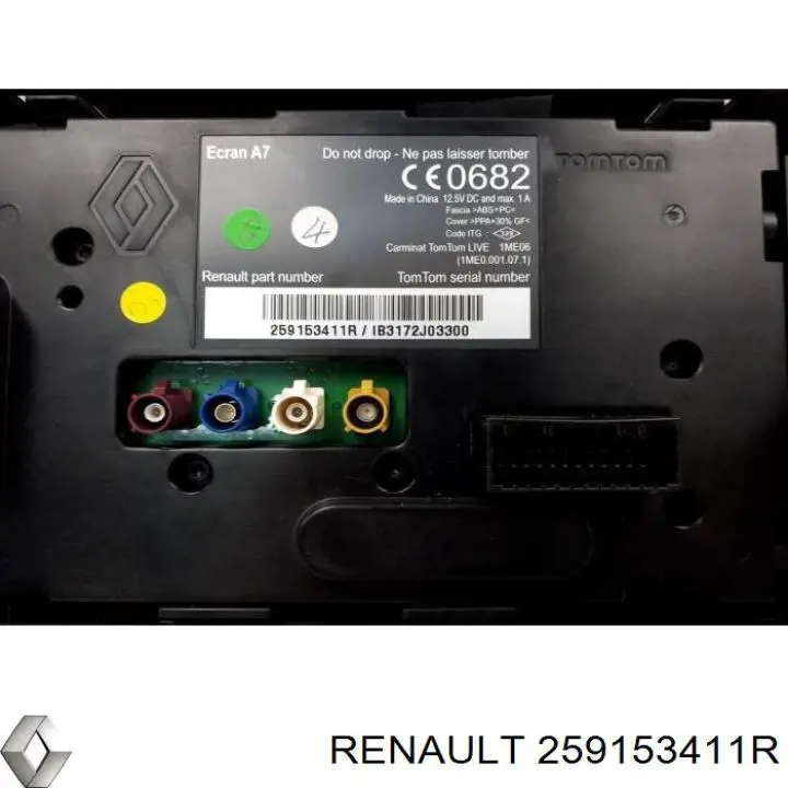 Купить 259153411R Renault (RVI) Дисплей многофункциональный